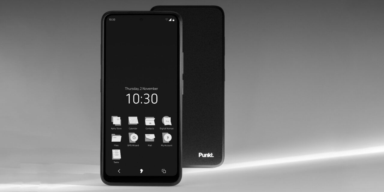 Presentado Punkt. MC02 - un smartphone con un SO en blanco y negro seguro por suscripción