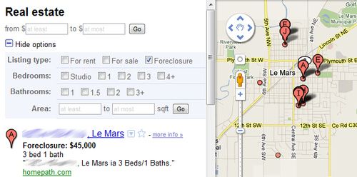 Filtro de Google Maps para ver las casas cercanas