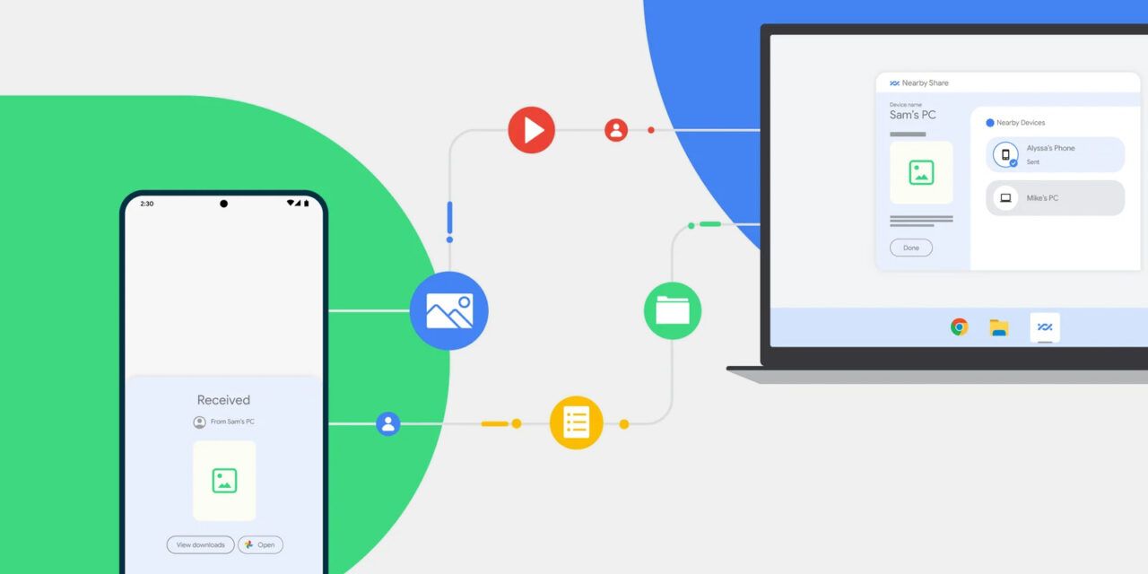 Google ha lanzado Nearby Share, una aplicación para compartir archivos entre Windows y Android