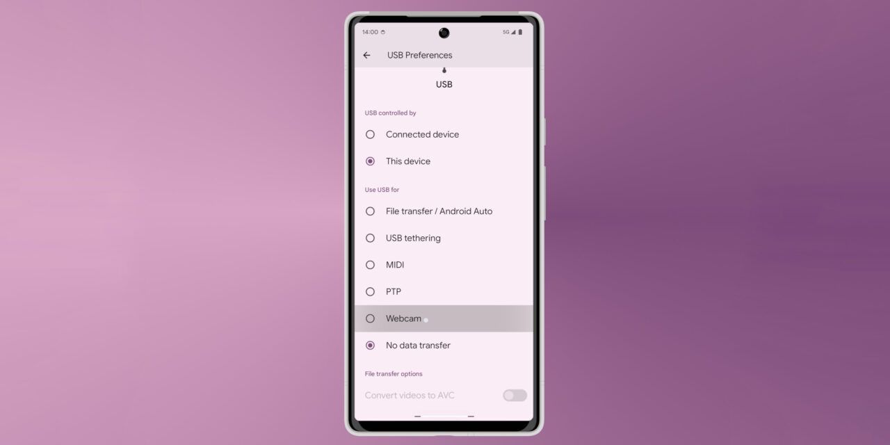 Android 14 permitirá usar el smartphone en lugar de la webcam del ordenador
