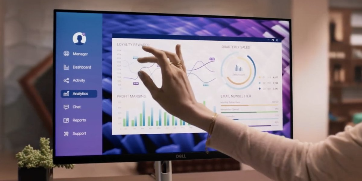 Dell presenta un monitor de 24 pulgadas con modo tableta