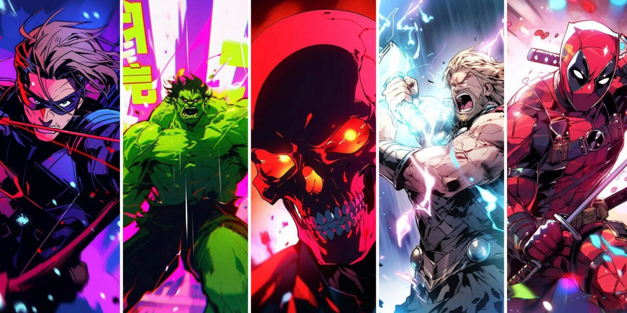 Personajes de Marvel como anime de acción: 25 impactantes tomas de la red neuronal