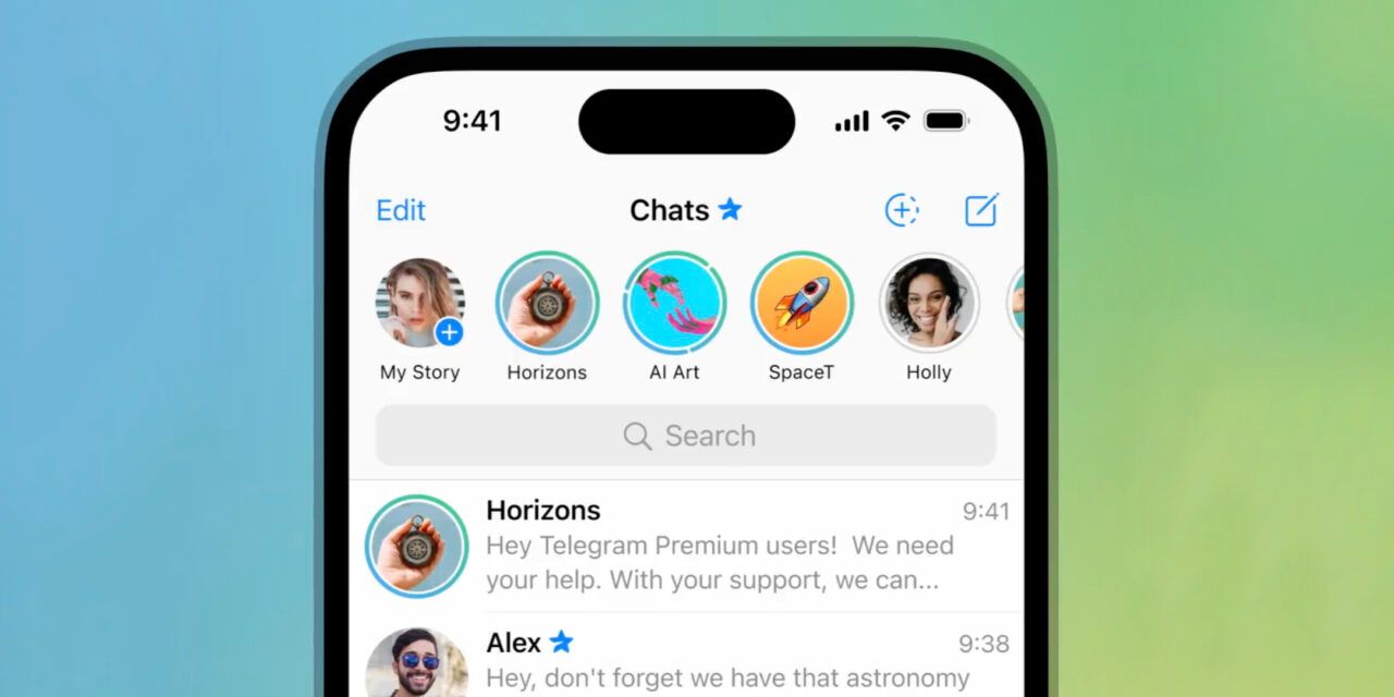 Telegram ya tiene historias de canales y destruye archivos tras una única vista