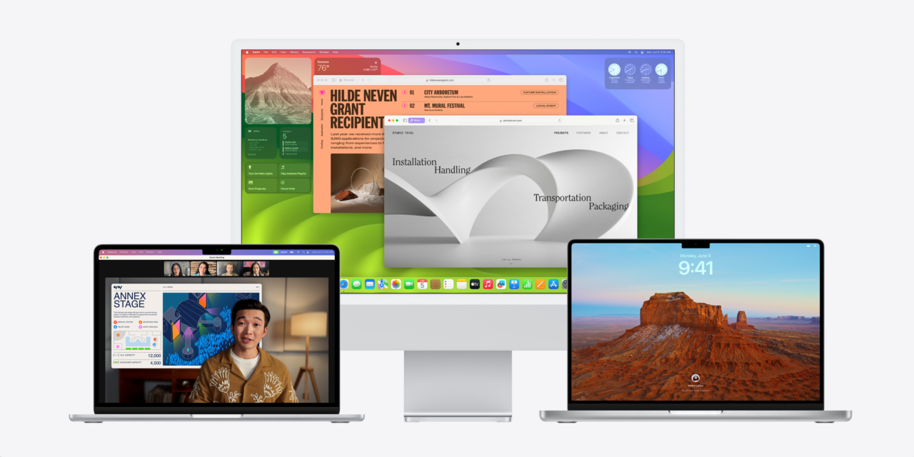 Apple lanza macOS Sonoma con widgets interactivos y soporte gestual para videochats