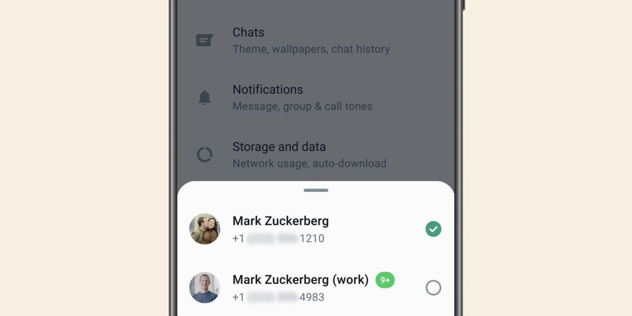 WhatsApp permitirá pronto tener dos cuentas en el mismo dispositivo
