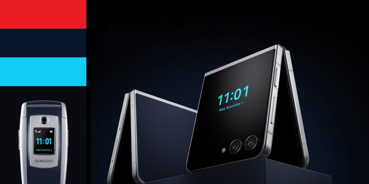 Samsung ha presentado el Galaxy Z Flip 5 Retro, un teléfono plegable inteligente al estilo del legendario E700.