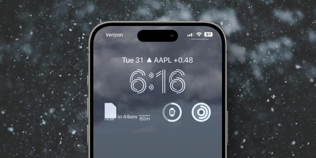 El widget "Tiempo" del iPhone no funciona: no muestra la nieve