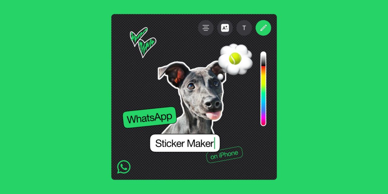 WhatsApp para iPhone ya permite crear tus propios stickers