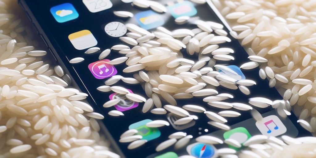 Apple pide que no se seque en arroz un iPhone inundado