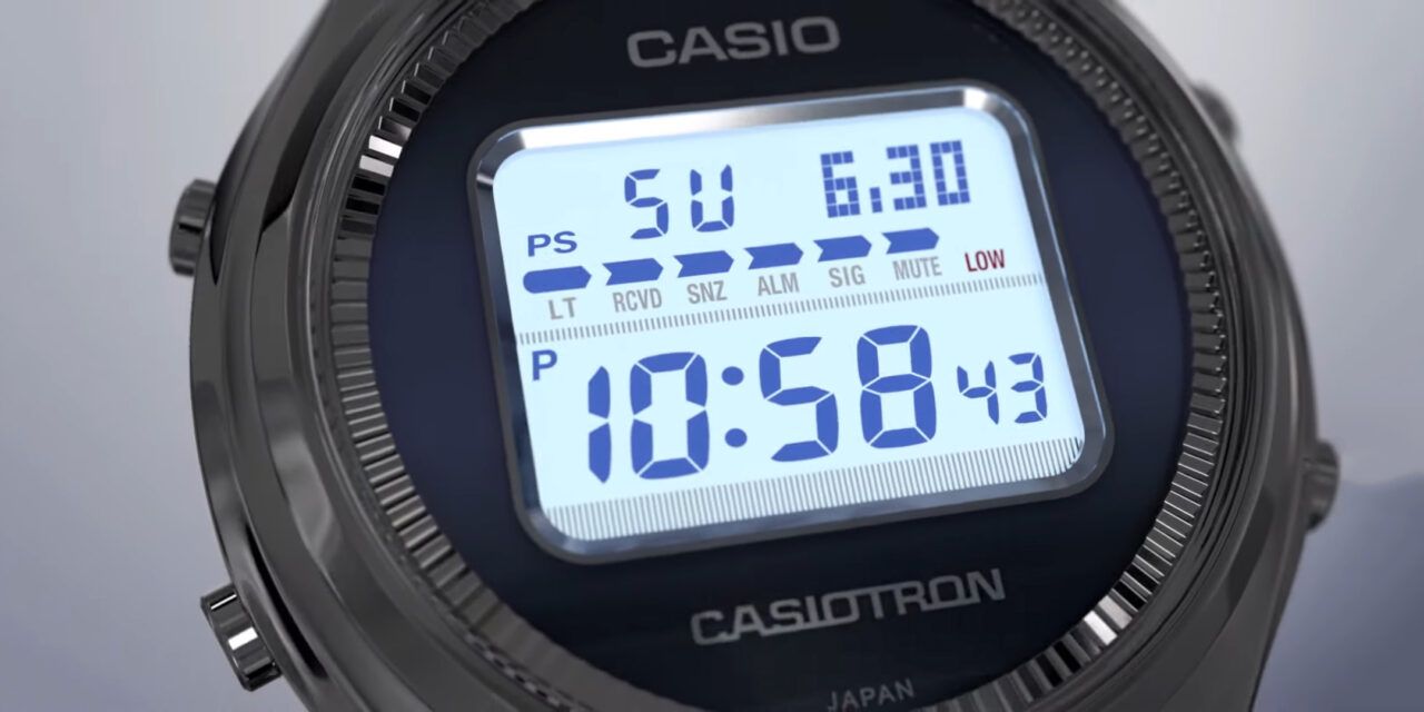 Casio ha reeditado el legendario reloj Casiotron, añadiendo conectividad para smartphones