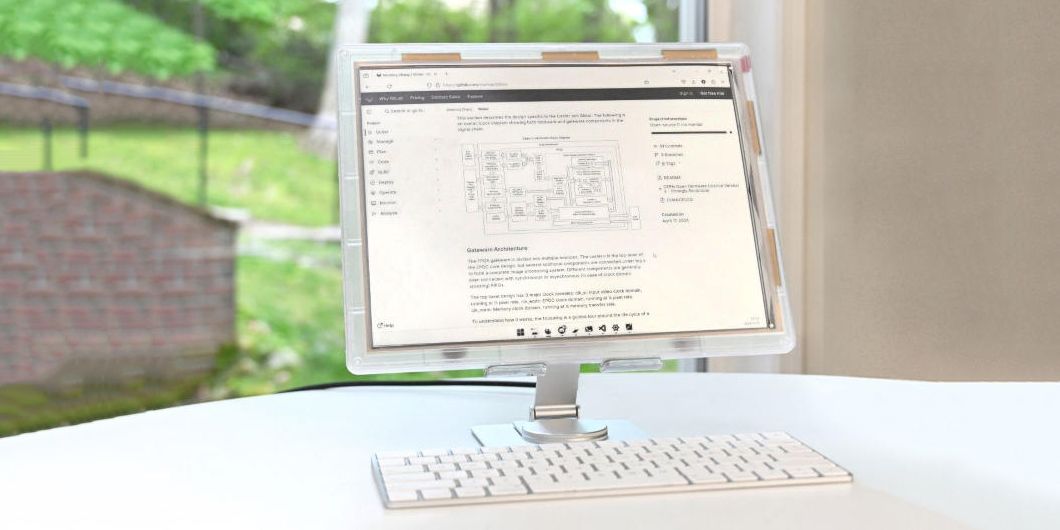 Presentado el monitor Modos Paper con pantalla de tinta electrónica y proyecto de código abierto