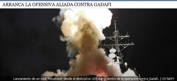 Lo Ultimo: EE UU y Reino Unido se unen a Francia y bombardean Libia