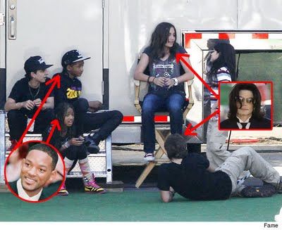 Los hijos de Michael jackson y will smith detrás de los escenarios y las cámaras (foto)