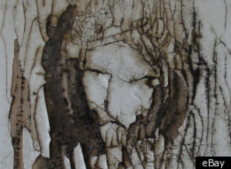 Silla con imagen de Jesús vendida en ebay
