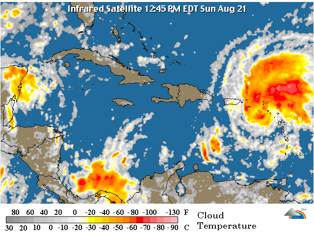 La trayectoria tormenta Irene amenaza Dominicanos