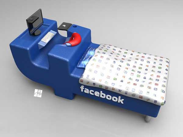 La cama oficial para los amantes de Facebook