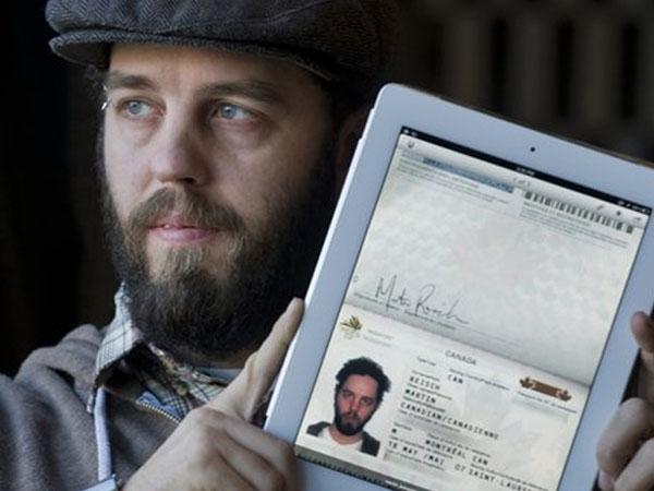 Usó su iPad como pasaporte