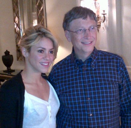 Shakira se reune con Bill Gates en un hotel de Madrid