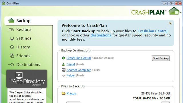 CrashPlan es la Mejor Aplicación para Copias de Seguridad Online